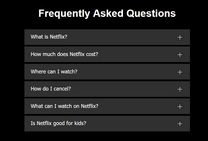 Netflix accordion
